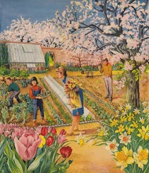 Der Garten im Frühling
